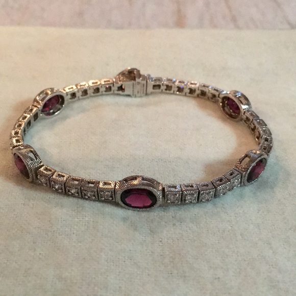Judith Ripka Jewelry - Judith Ripka Rhodolite bracelet